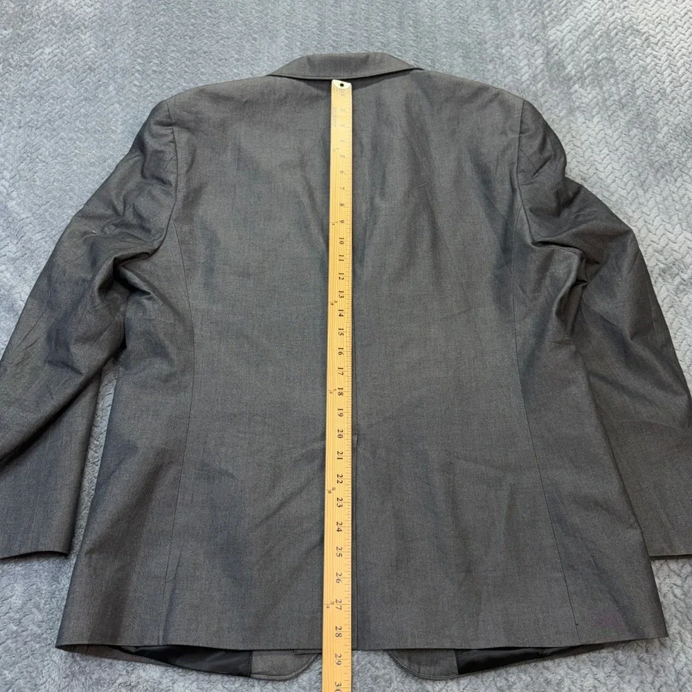 Rock & Republic Blazer Mens 44R‎ Gray Cotton Sport Coat Jacket Modern Edgy READ